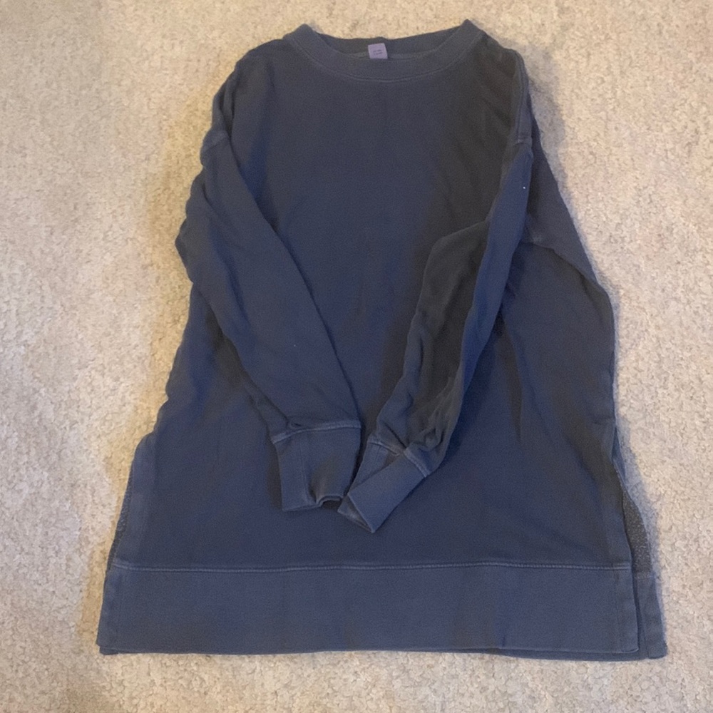 Navy Blue Oversized Crewneck
